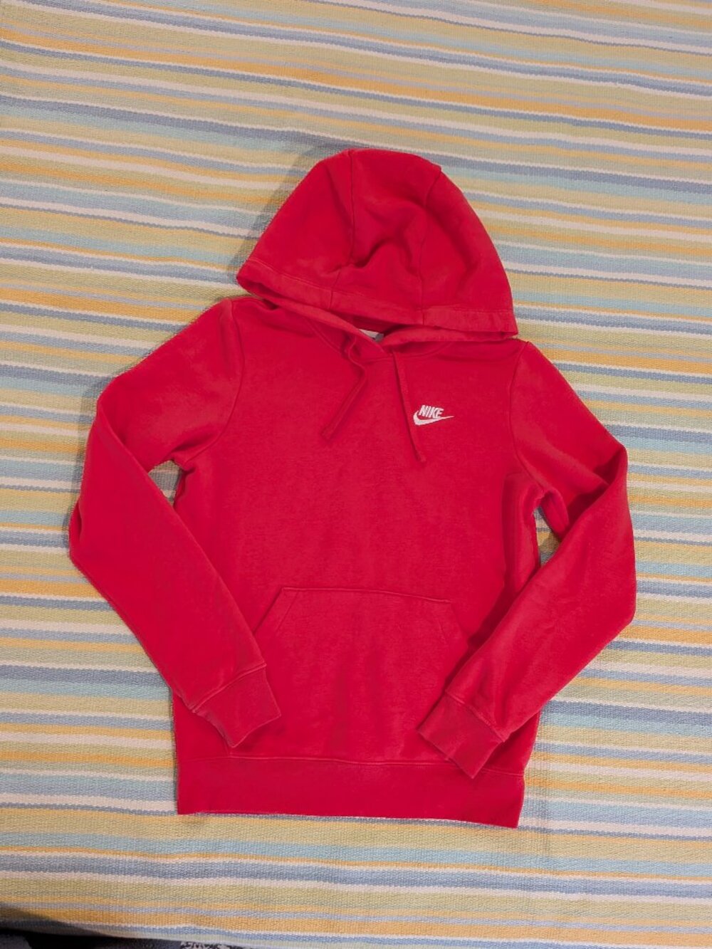 Nike Womens XS Club Fleece Kangaroo Pocket Hoodie Sweatshirt
